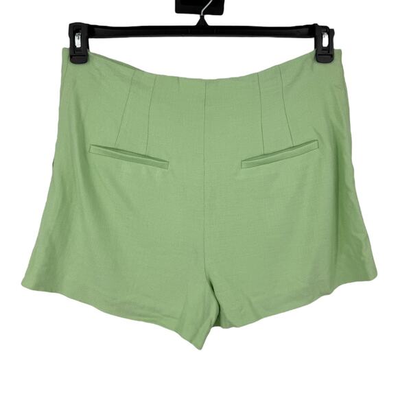 Veronica Beard shorts Gable pleated twill light green size 14 - Picture 6 of 6